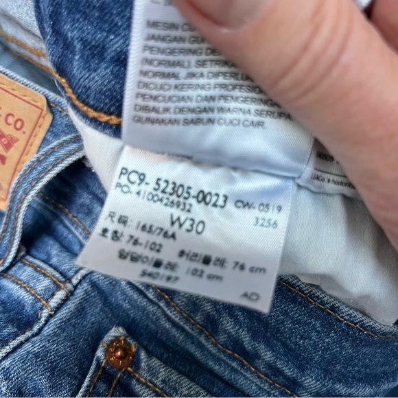 Levi’s Wedgie Skinny Denim Jeans Size 30 - Picture 10 of 13